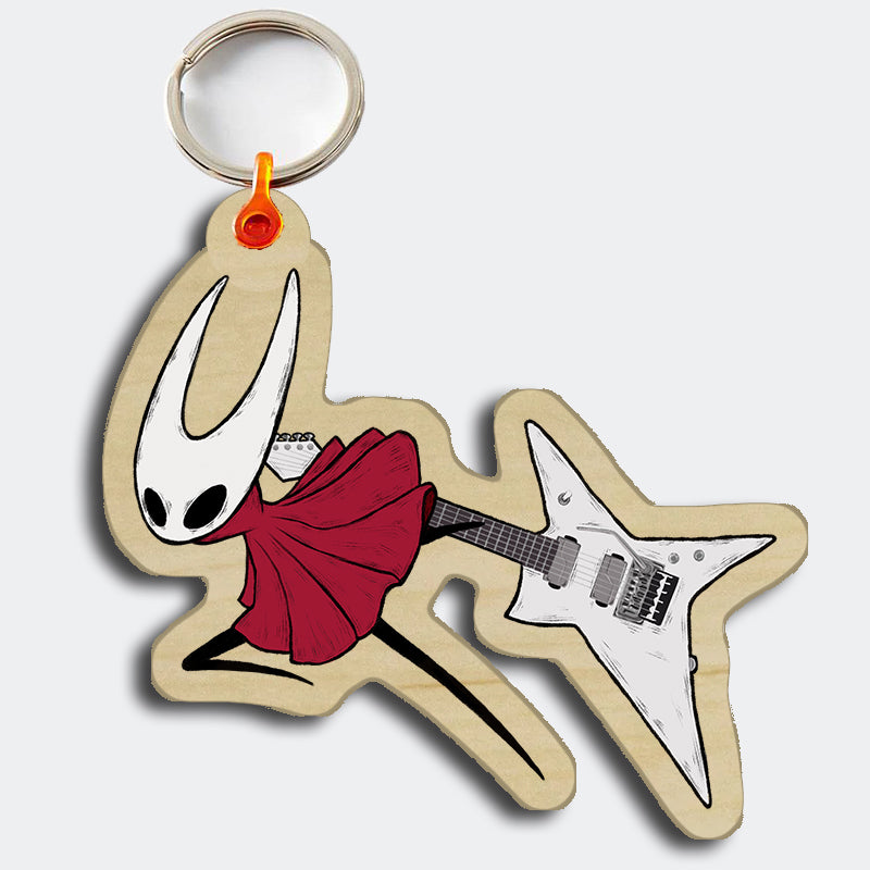 [PRE-ORDER] Wooden HK Character Guitar Keychain